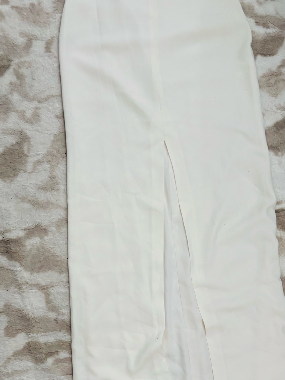 Halston Heritage Ivory Halter V-Neck Maxi Dress - Picture 10 of 10